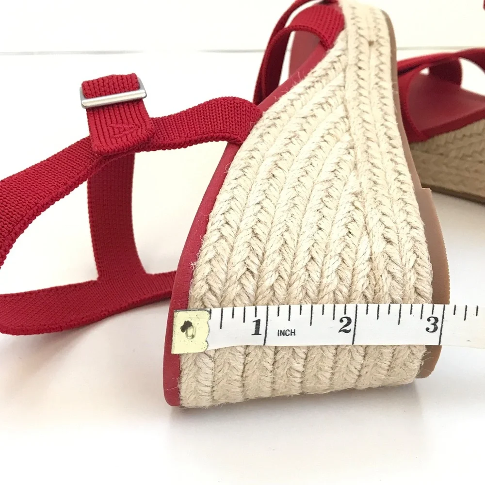 VIVAIA Wedge Sandals Espadrille Sally Sandals Red Women’s Size 9.5